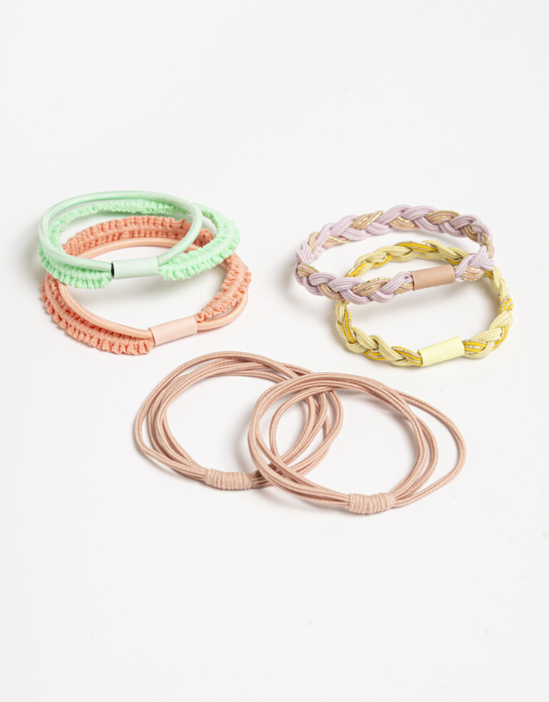 Gomitas Elásticas Sets Liso Gomitas Elásticas Sets Básicos - Combinacion Multicolor