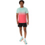 Seamless Ss Top - Hombre Coral Reef/oasis Green