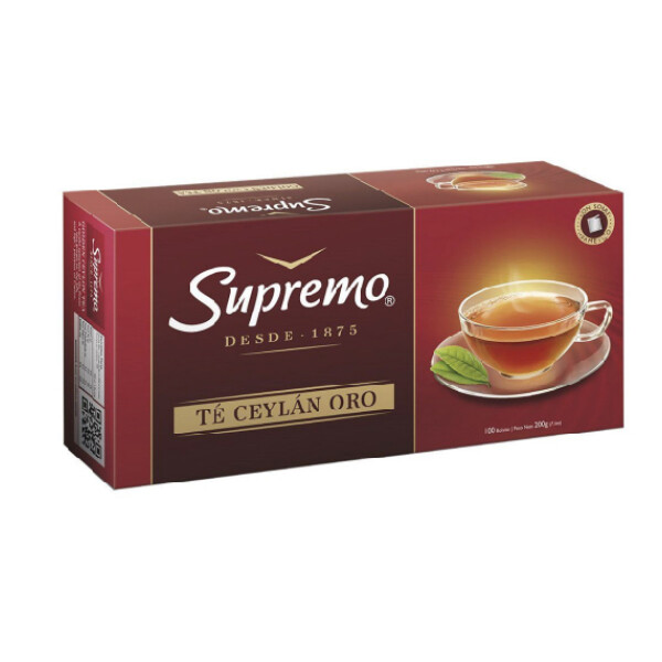 TE SUPREMO LINEA ORO x 100 sob Unica