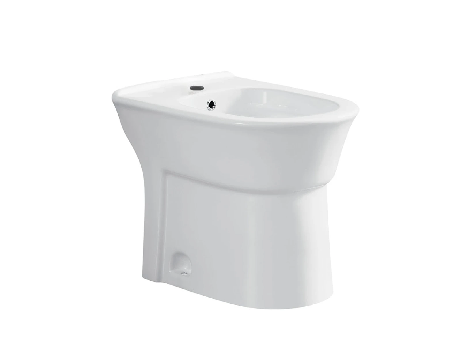 Bidet Blanco Brillo Sin Transferencia De Porcelana Sanitaria Enol Aqualia Utiliza Griferia Frontal 