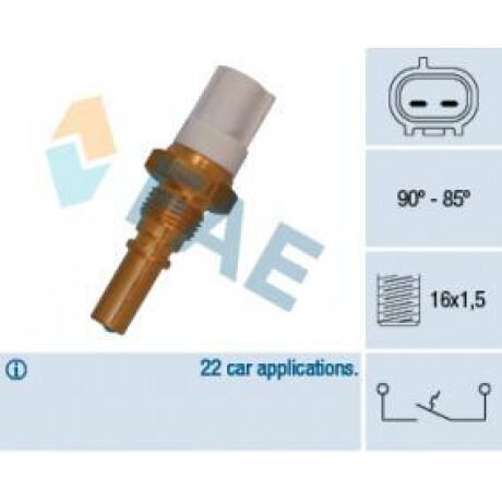 BULBO INTERRUPTOR TOYOTA ELECTRO COROLLA 85-90 GRADOS FAE BULBO INTERRUPTOR TOYOTA ELECTRO COROLLA 85-90 GRADOS FAE