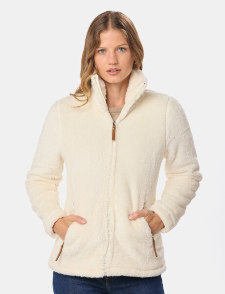 CAMPERA TEJIDA DE SHERPA Beige