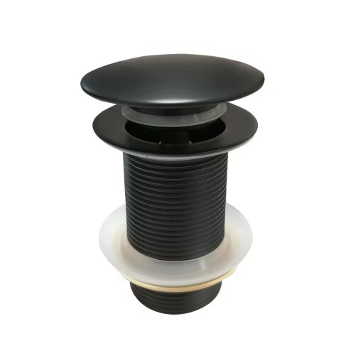 Válvula lavatorio negro mate click clack 1.1/4 t/grande Válvula Lavatorio Negro Mate Click Clack 1.1/4 T/grande