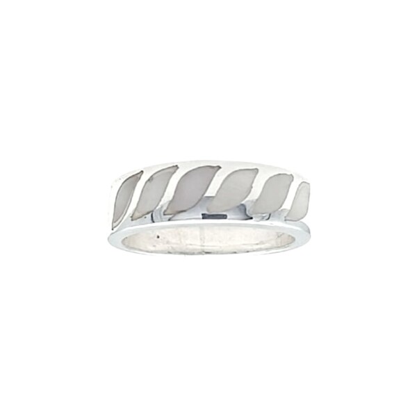 Anillo Hojas-Plata 925-Con Nacar-AN4586 conpiedra