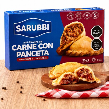 Caja x5 de Empanadas Carne y Panceta Sarubbi 350Gr 001