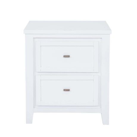 MESA DE LUZ MADERA-DE-MANGO BLANCO MILAN