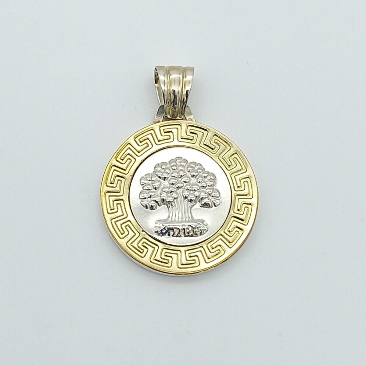 Dije de plata 925 y double de oro 18 ktes, ARBOL DE LA VIDA. 