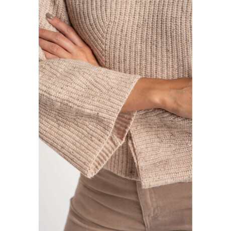 Polera Lana Beige Meñange