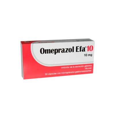 Omeprazol Efa 10 Mg. 30 Caps. Omeprazol Efa 10 Mg. 30 Caps.