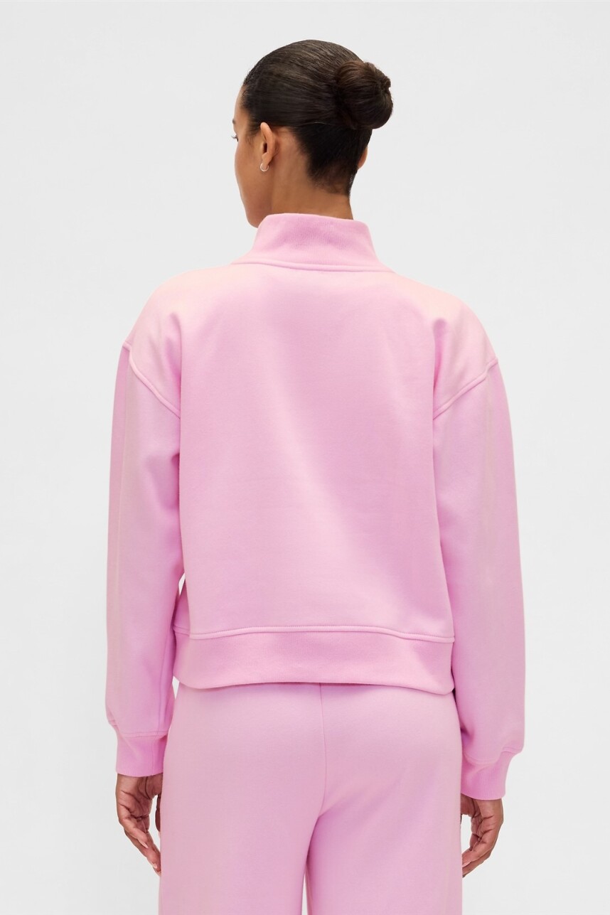 Buzo Deportivo Logo Gap Medio Cierre Mujer Primrose Pink