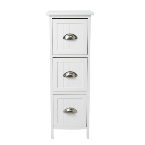 ORGANIZADOR DE MADERA BLANCO C/3 CAJONES Unica