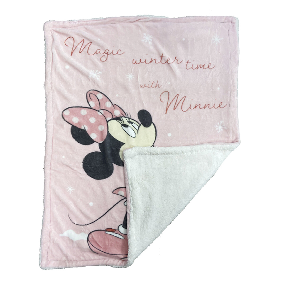 Frazada Corderito Flannel para Bebés 75 X 100 cm - MINNIE 
