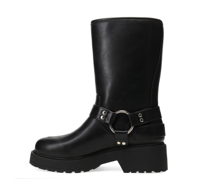 Bota SEKONG con tiras y tachas Black