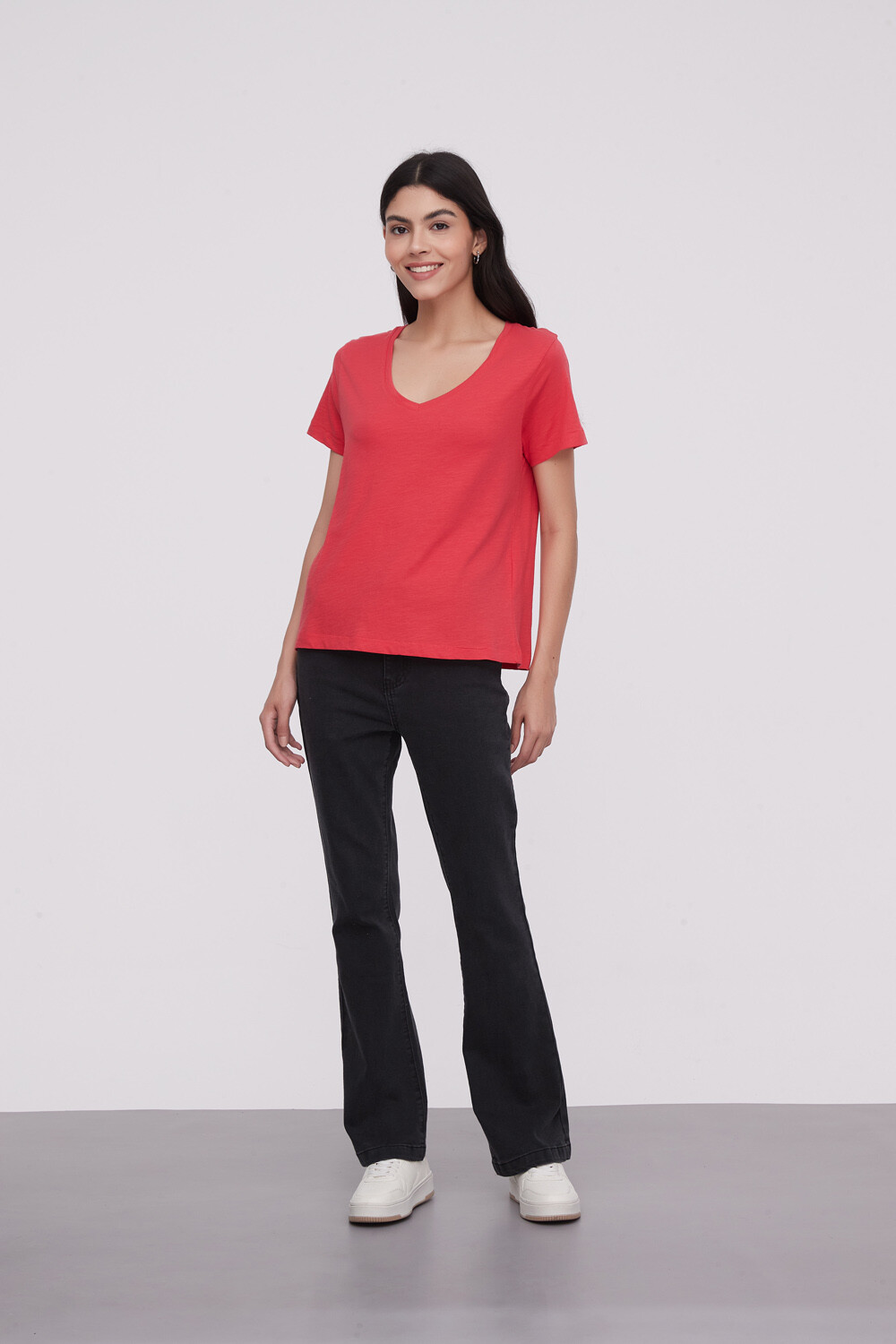 Remera Blumi Rojo Coral