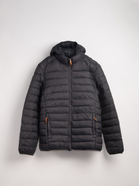 Campera capitoneada Gris Oscuro