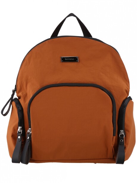 Mochila Lona Basic Tela Cuoio