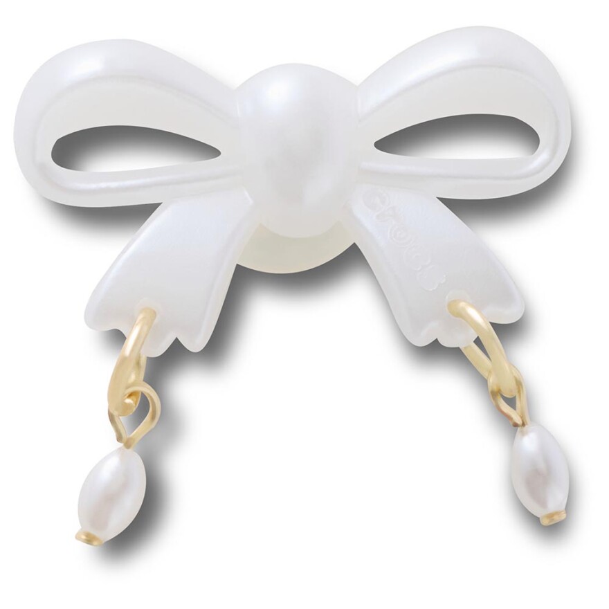Jibbitz Bow and Pearl Dangle Multicolor