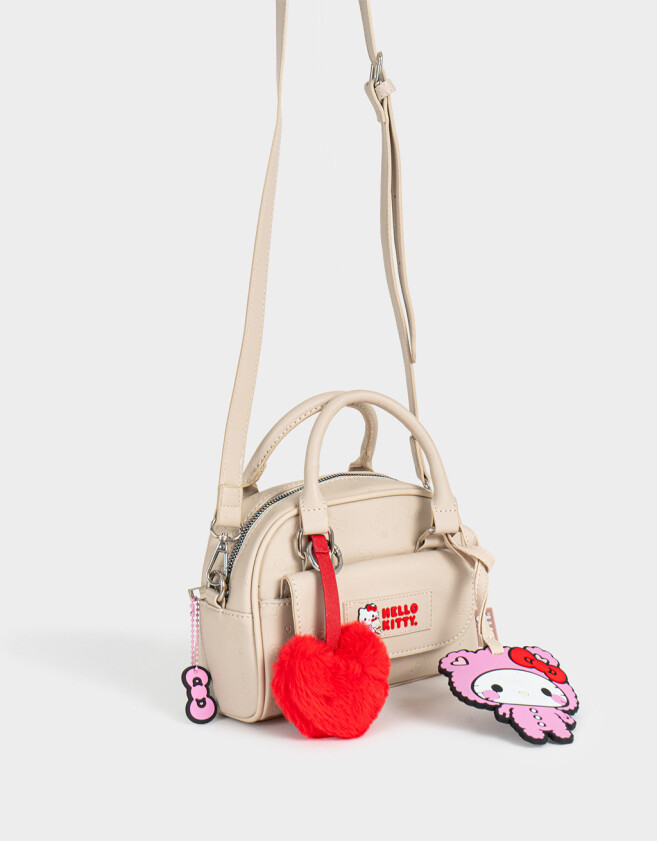 Bandoleras Bandolera Solapa Hello Kitty Kawaii - Blanco Crudo