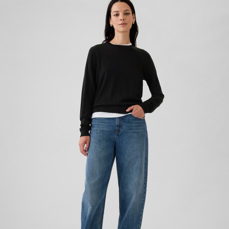 MERINO PULLOVER BLACK