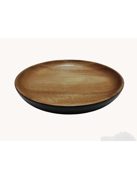 PLATO REDONDO EXT COL NEGRO 20CMS MADERA ACACIA PLATO REDONDO EXT COL NEGRO 20CMS MADERA ACACIA