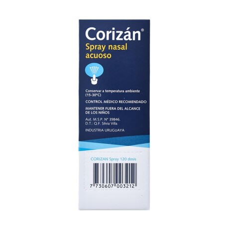Corizan Spray Nasal 120 Ml Descongestionante Corizan Spray Nasal 120 Ml Descongestionante