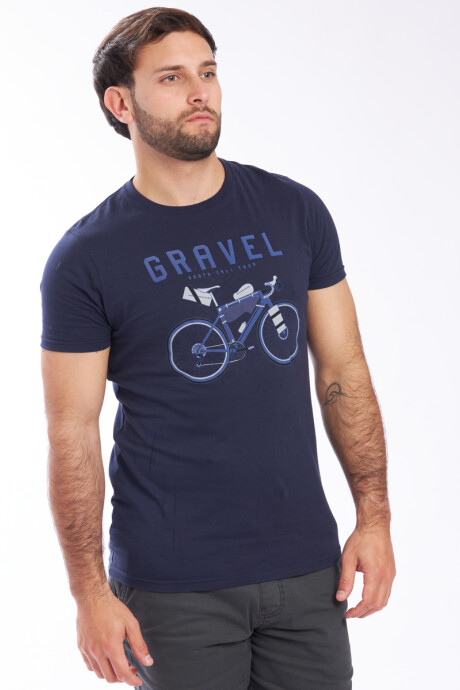 T-SHIRT GRAVEL425 Navy