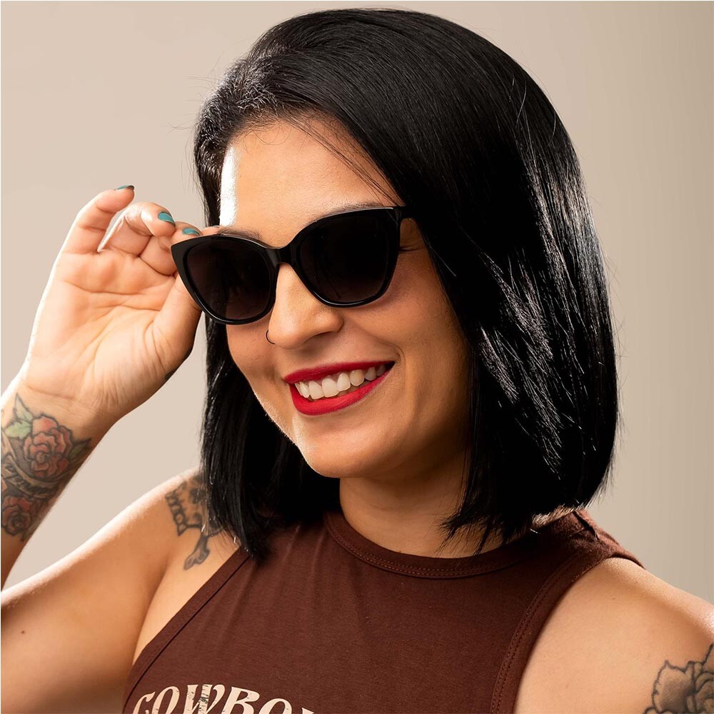 Lentes De Sol Chilli Beans Cat Gradiente Marón/Tortuga