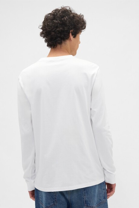 Remera Básica Manga Larga Hombre New Off White