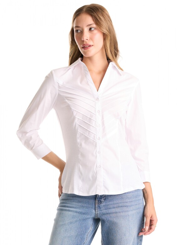 Camisa Tablitas BLANCO