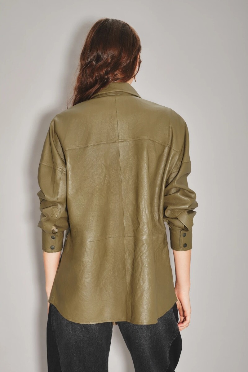 Camisa Boys Cuero Verde
