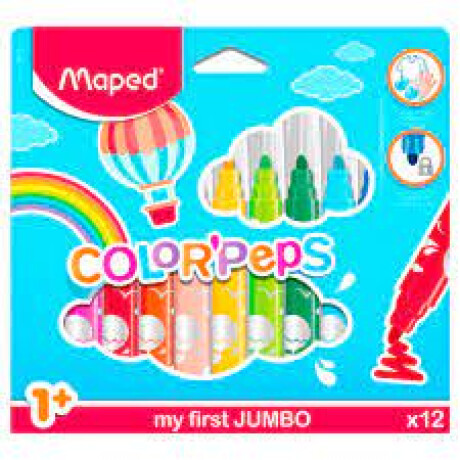 Marcadores Maped Color Peps Jumbo X 12 Marcadores Maped Color Peps Jumbo X 12