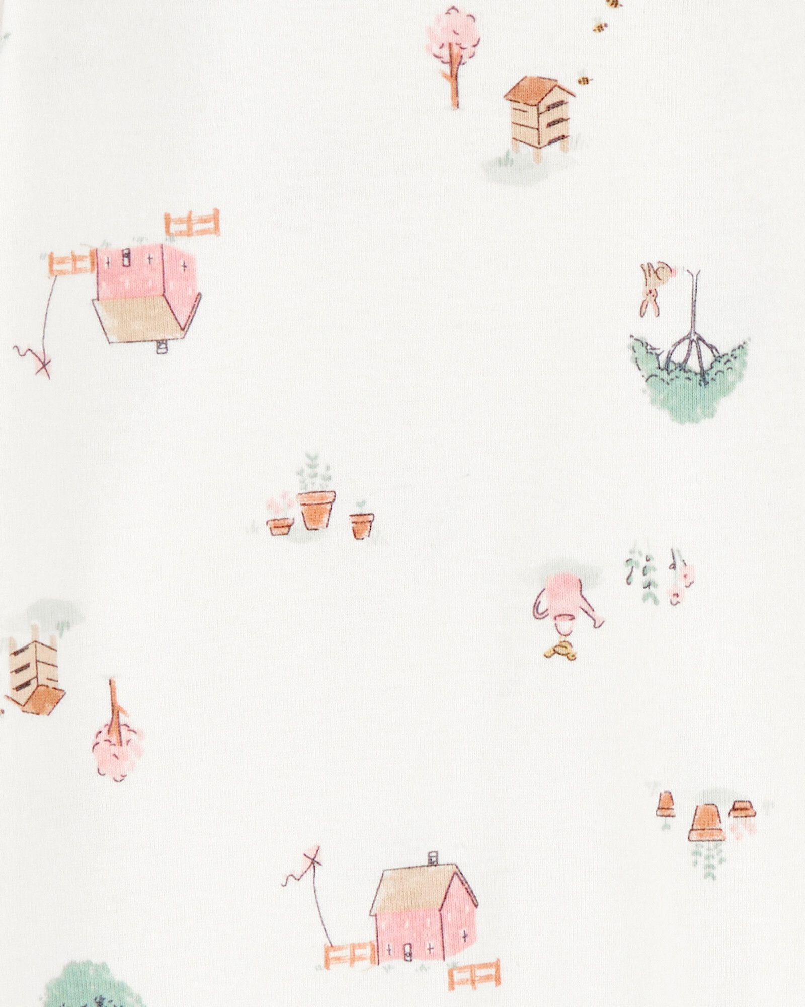 Pack dos bolsas de dormir de algodón, estampadas Sin color