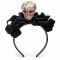 Vincha con Calavera Negra