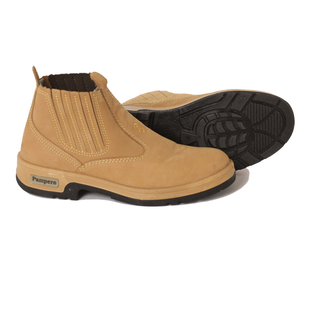 BOTIN BIGUA LOGO BORDADO BEIGE