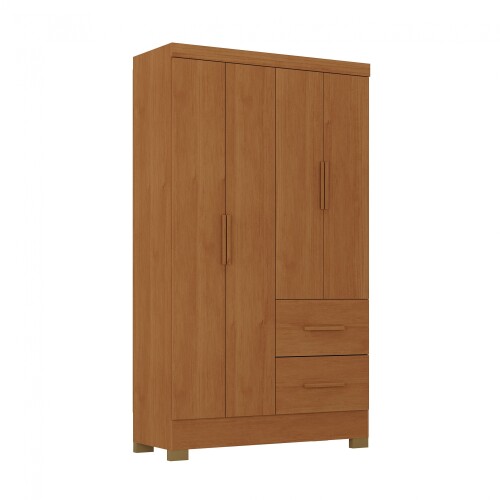 Ropero Primordial Max 4 Puertas 2 Cajones Cinamomo