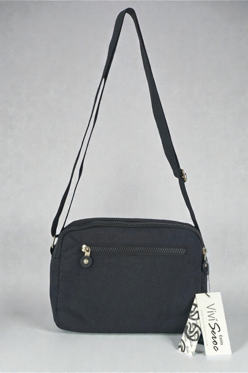 Morral con bolsillos Negro