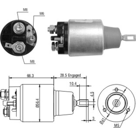 AUTOMATICO DE ARRANQUE CHEVROLET CORSA CELTA BOSCH 12V ZM AUTOMATICO DE ARRANQUE CHEVROLET CORSA CELTA BOSCH 12V ZM