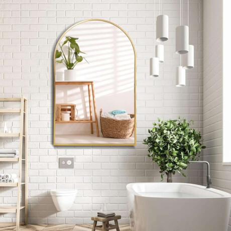 Espejo Arco De Pared Dorado