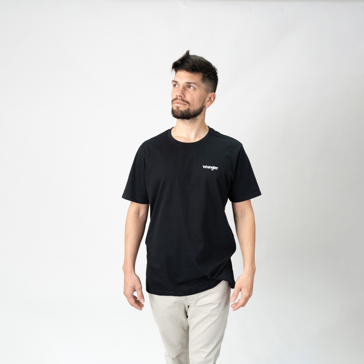 Remera Wrangler de Hombre - GREENSBORO LOGO - WM5503URPR - Sin color 