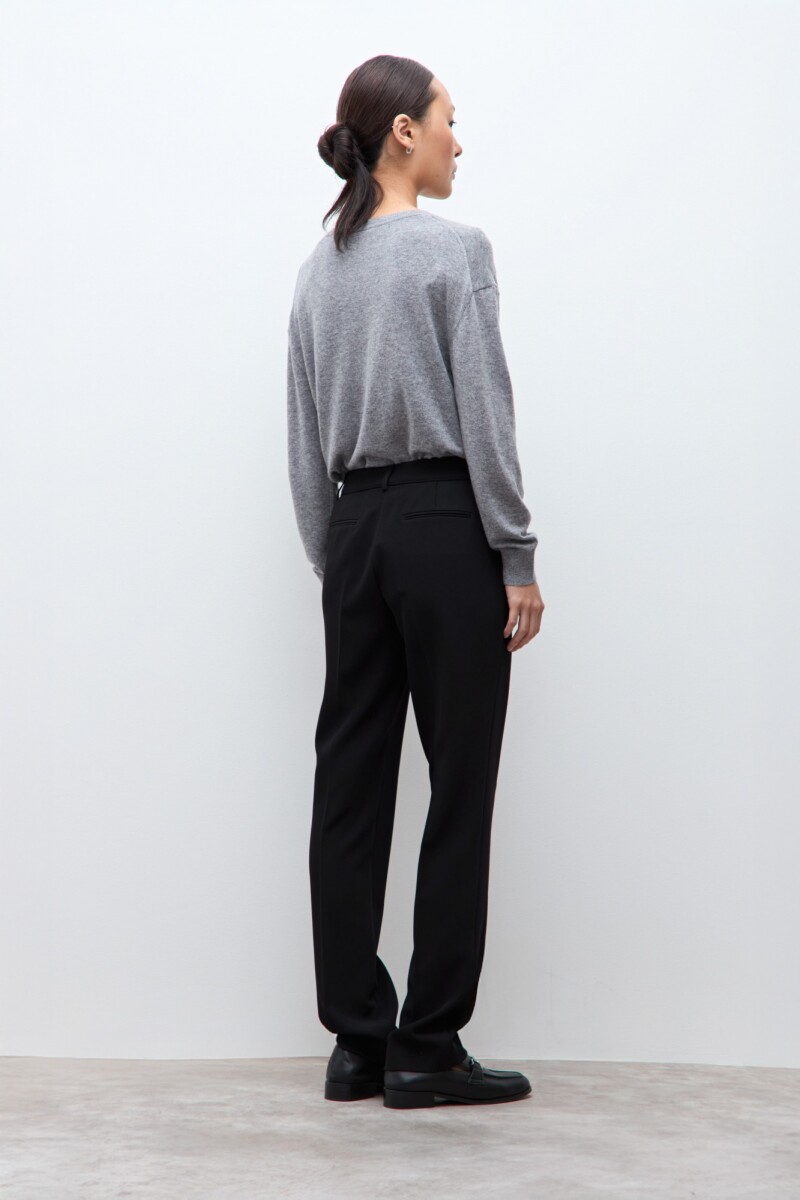 Pantalón recto sastrero negro