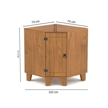 Bajo mesada esquinero Linea Naturale Roble