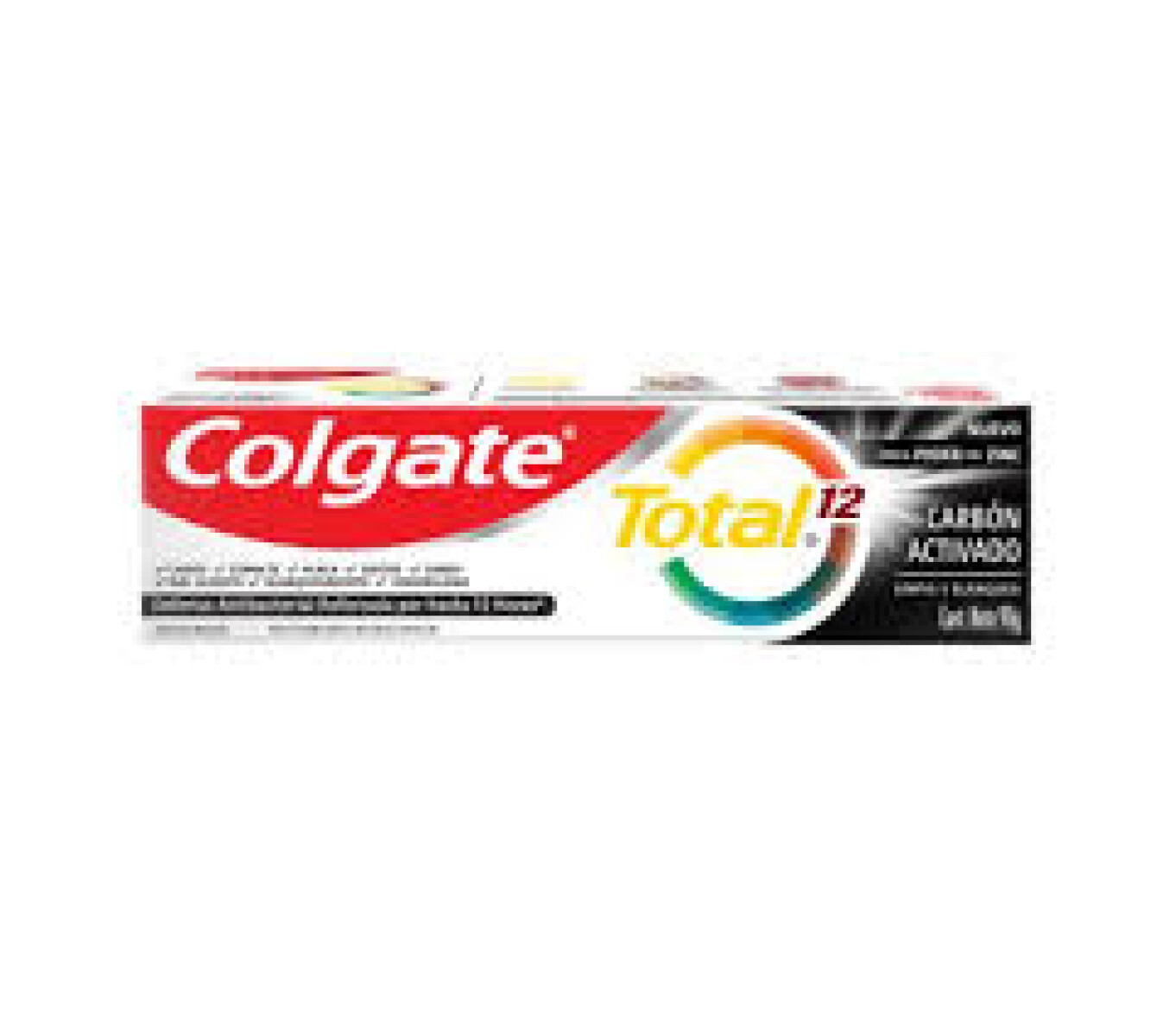 Colgate Pasta de Dientes Total 12 Carbón Activado 90 gr | Blanqueamiento y Protección