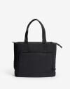 Shopper Nylon Shopper Con Doble Asa De Hombro. - Negro