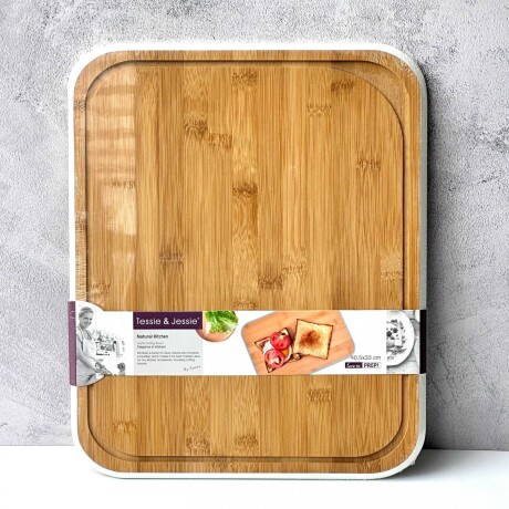 Tabla Bambú Rectangular de Cocina 40.5cm x 33cm x 1.2cm Tabla Bambú Rectangular de Cocina 40.5cm x 33cm x 1.2cm