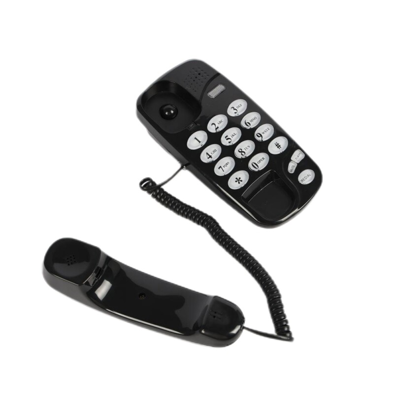 Teléfono fijo con cable rulo números grandes Teléfono fijo con cable rulo números grandes