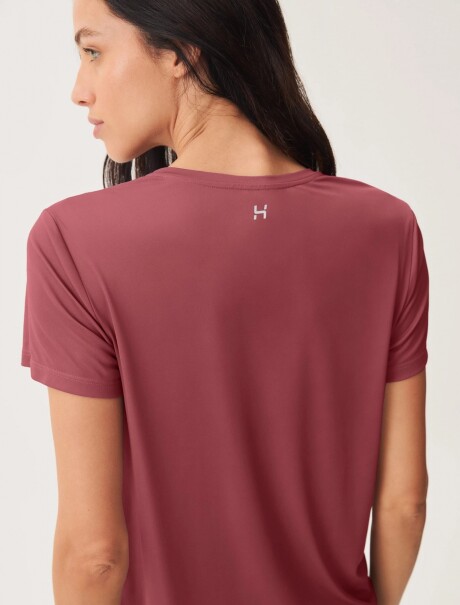 CAMISETA DEPORTIVA CON PROTECCIÓN UV ROSADO