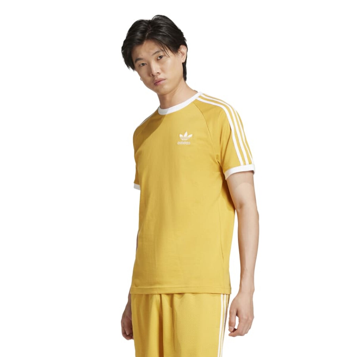 Remera Adidas 3-Stripes de Hombre - IZ2370 - Mostaza 