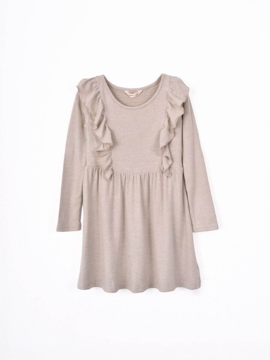 VESTIDO RELINA - BEIGE 