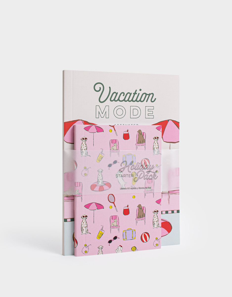 Set De Libretas Vacation Mode 