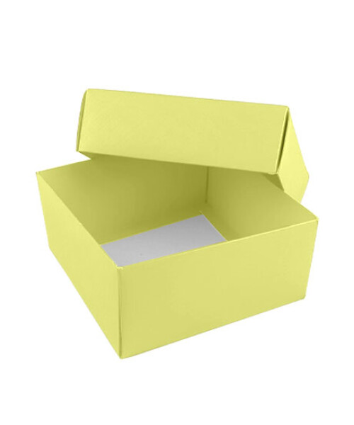 Caja eco 04 - 12x12x6 cm. AMARILLO PASTEL